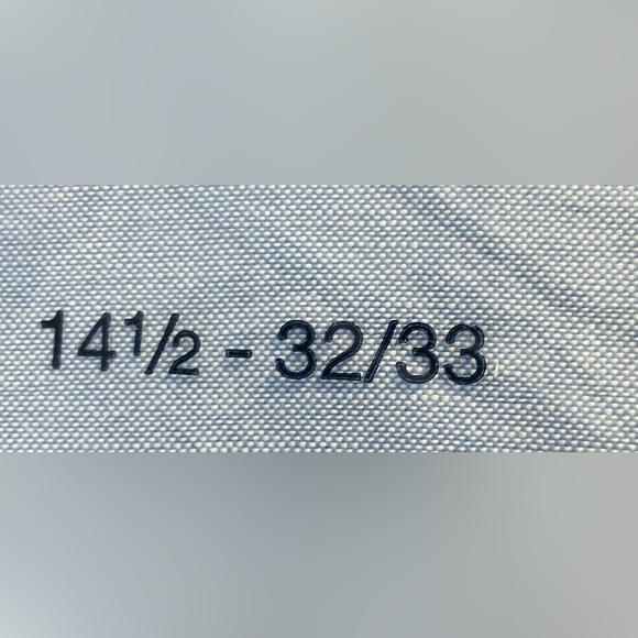 Manhattan Men's Lightweight Button Front Dress Shirt Long Sleeve Blue Size 14.5 - Picture 6 of 7